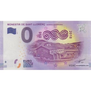 Euro banknote memory - 2018 - Monestir de Sant Llorenç - (Barcelone)