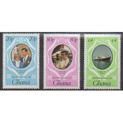 Ghana - 1981 - No 708/710 - Royauté - Principauté