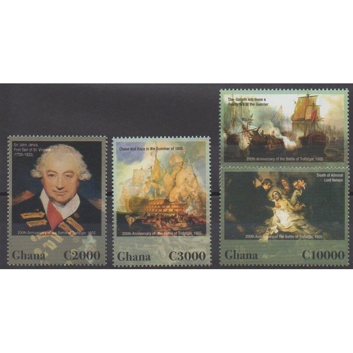 Timbres - Ghana - 2006 - No 3118/3121 - Histoire militaire