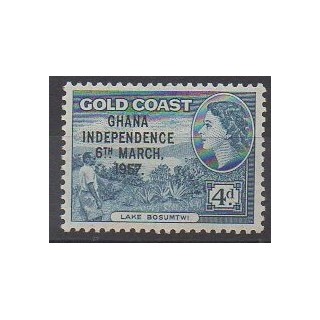 Timbres - Ghana - 1957 - No 4A - Histoire