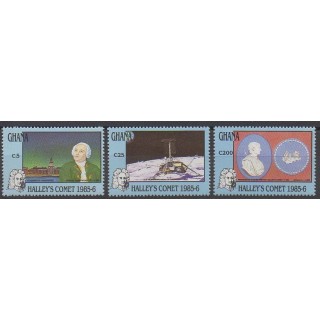 Stamps - Ghana - 1987 - Nb 929/931 - Astronomy