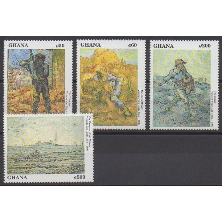 Stamps - Ghana - 1991 - Nb 1269/1272 - Paintings