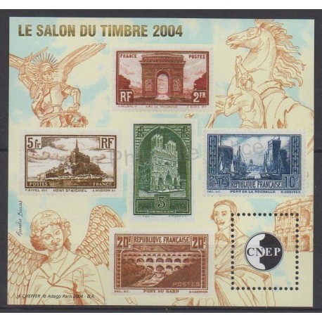 France - CNEP Sheets - 2004 - Nb CNEP 41 - Stamps on stamps