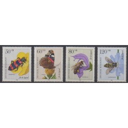 Allemagne occidentale (RFA) - 1984 - No 1034/1037 - Insectes