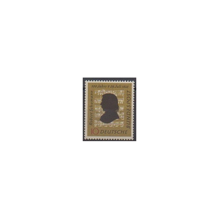 Timbres - Allemagne occidentale (RFA) - 1956 - No 108 - Musique