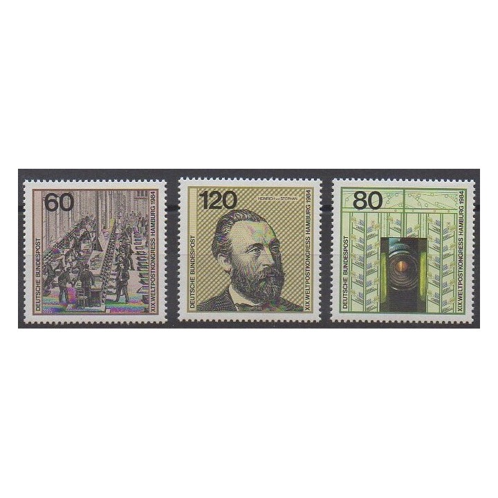 Timbres - Allemagne occidentale (RFA) - 1984 - No 1050/1052 - Service postal