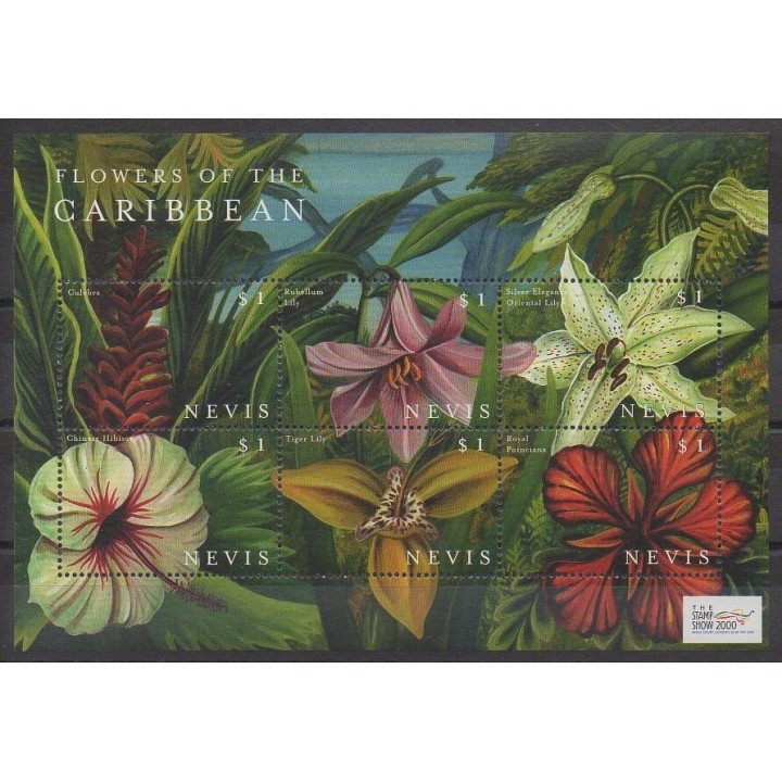Stamps - Nevis - 2000 - Nb 1461/1466 - Flowers