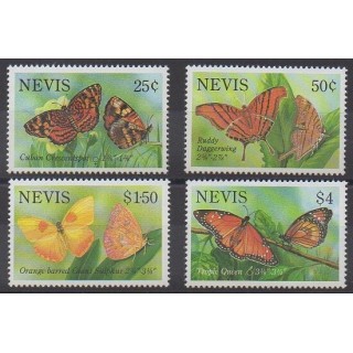 Stamps - Nevis - 1993 - Nb 713/716 - Insects
