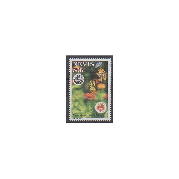 Timbres - Nevis - 1992 - No 704 - Environnement