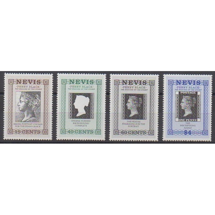 Timbres - Nevis - 1990 - No 525/528 - Philatélie