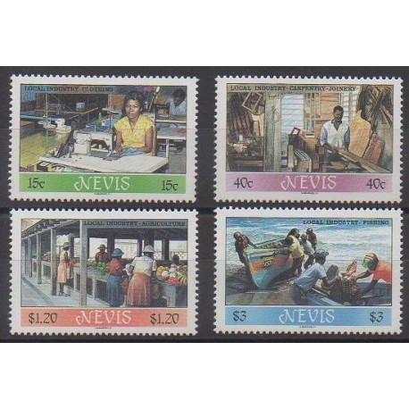Nevis - 1986 - Nb 399/402 - Craft