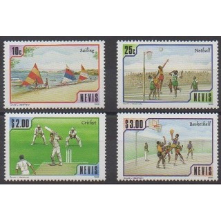 Timbres - Nevis - 1986 - No 449/452 - Sports divers