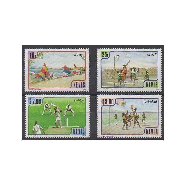Stamps - Nevis - 1986 - Nb 449/452 - Various sports