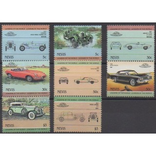 Stamps - Nevis - 1984 - Nb 205/212 - Cars