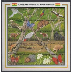 Ghana - 1990 - No 1125/1144 - Animaux