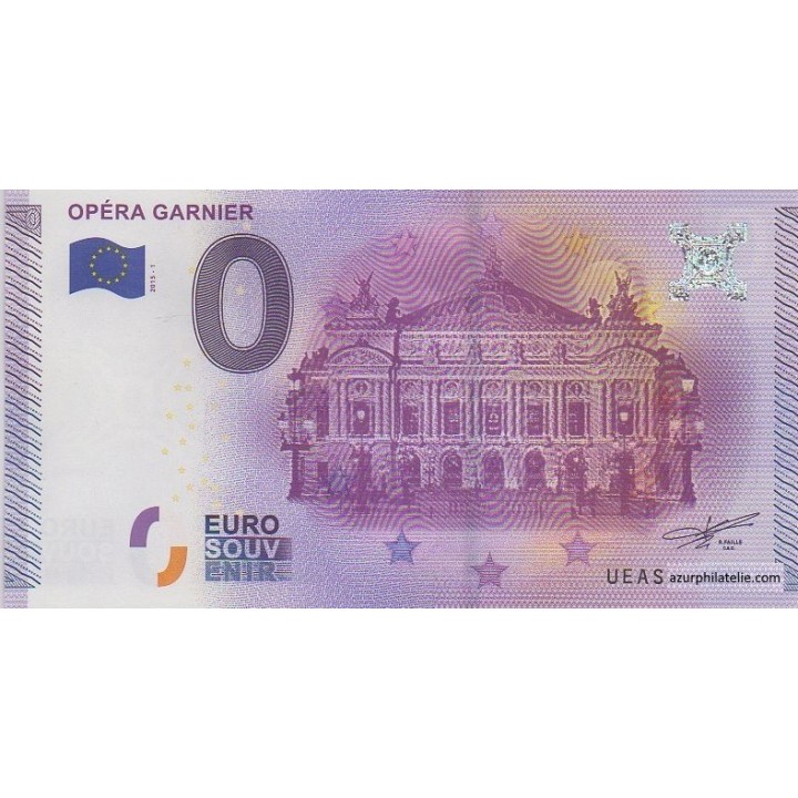 Billet souvenir - Opéra Garnier - 2015