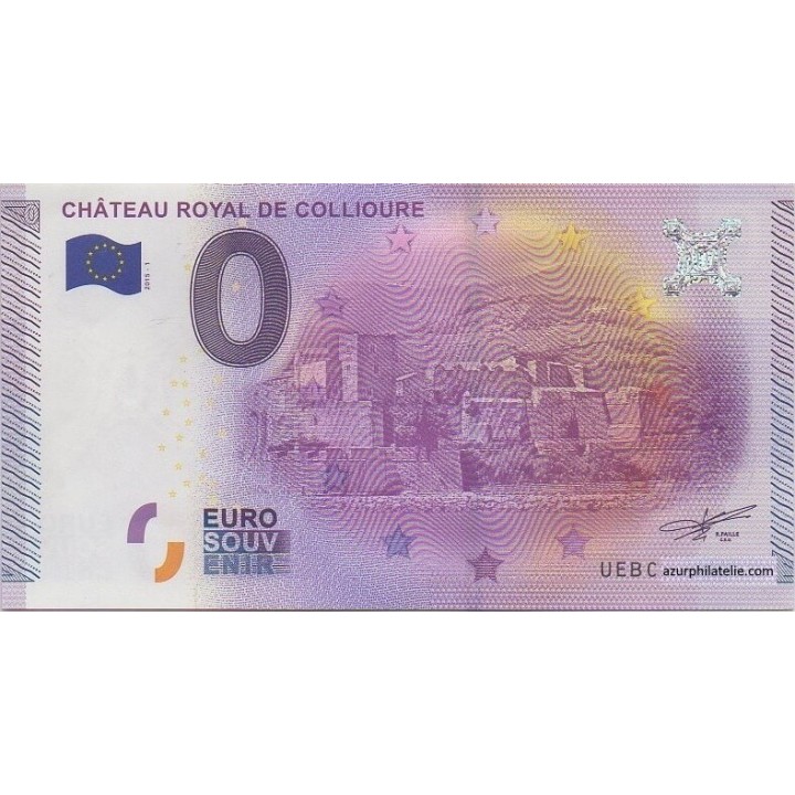 Billet souvenir - Château royal de Collioure - 2015