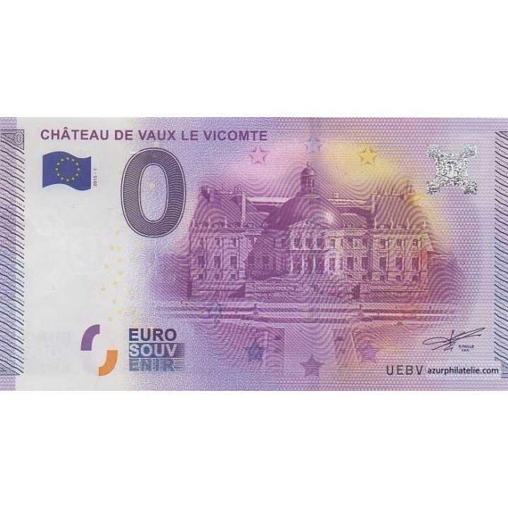 Billet souvenir - Château de Vaux le Vicomte - 2015