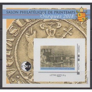 Timbres - France - Feuillets CNEP - 2018 - No CNEP 77 - Châteaux