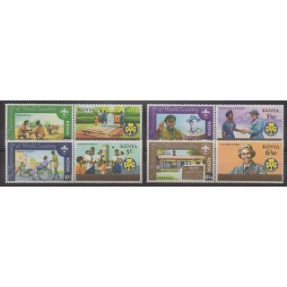 Stamps - Kenya - 1982 - Nb 216/223 - Scouts