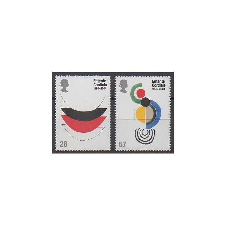 Timbres - Grande-Bretagne - 2004 - No 2546/2547 - Histoire - Peinture