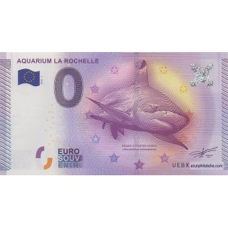 Billet souvenir - Aquarium de la Rochelle - 2015
