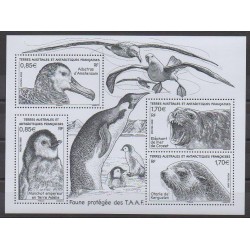 French Southern and Antarctic Lands - Blocks and sheets - 2018 - Nb F859 - Animals - Endangered species - WWF