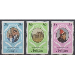 Antigua - 1981 - No 620/622 - Royauté - Principauté