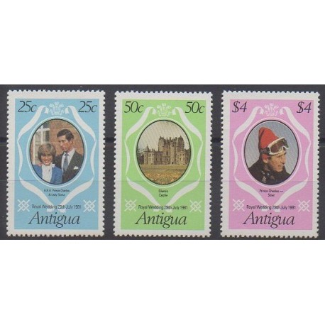 Antigua - 1981 - No 620/622 - Royauté - Principauté