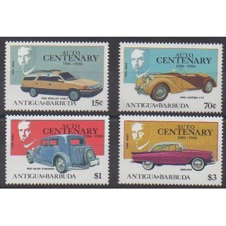 Timbres - Antigua et Barbuda - 1986 - No 951/954 - Voitures