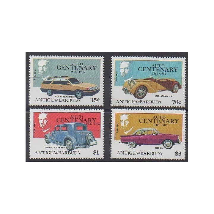 Stamps - Antigua and Barbuda - 1986 - Nb 951/954 - Cars