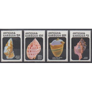 Timbres - Antigua et Barbuda - 1986 - No 919/922 - Animaux marins