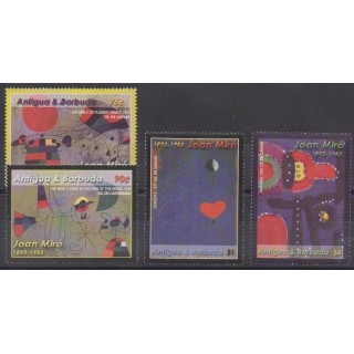 Timbres - Antigua et Barbuda - 2004 - No 3468/3471 - Peinture
