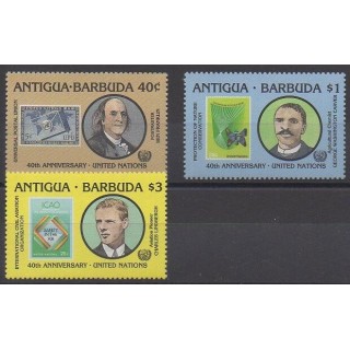 Timbres - Antigua et Barbuda - 1985 - No 875/877 - Nations unies