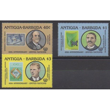 Antigua and Barbuda - 1985 - Nb 875/877 - United Nations