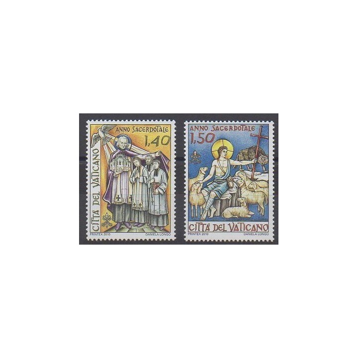 Timbres - Vatican - 2010 - No 1522/1523 - Religion