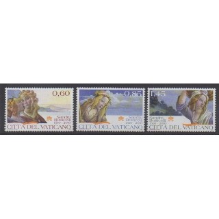 Timbres - Vatican - 2010 - No 1516/1518 - Peinture