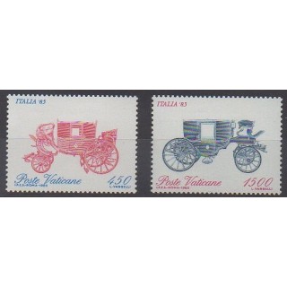 Timbres - Vatican - 1985 - No 784/785 - Transports  - Philatélie