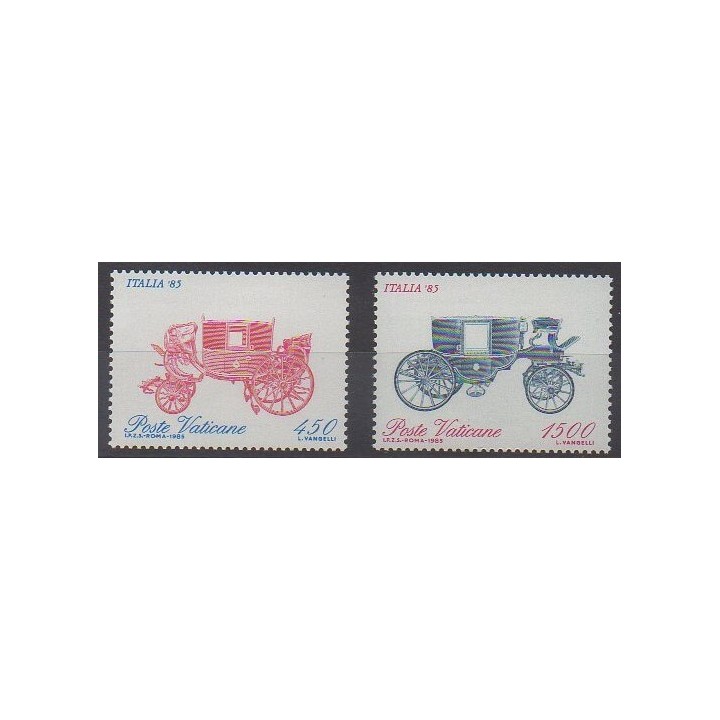Timbres - Vatican - 1985 - No 784/785 - Transports  - Philatélie