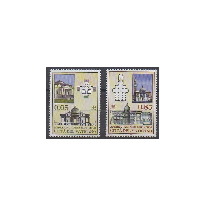 Stamps - Vatican - 2008 - Nb 1476/1477 - Architecture