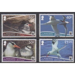 Ascension Island - 2011 - Nb 1038/1041 - Birds - Endangered species - WWF