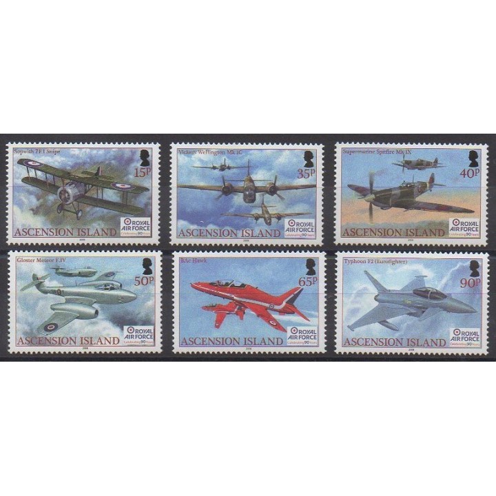Timbres - Ascension - 2008 - No 947/952 - Aviation