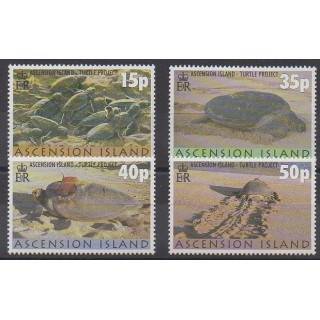 Timbres - Ascension - 2000 - No 763/766 - Reptiles
