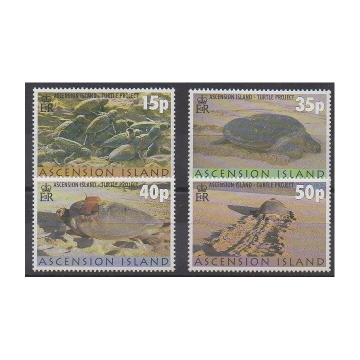 Timbres - Ascension - 2000 - No 763/766 - Reptiles