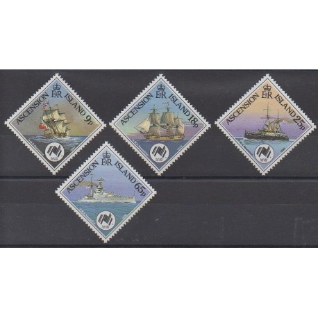 Ascension Island - 1988 - Nb 456/459 - Boats
