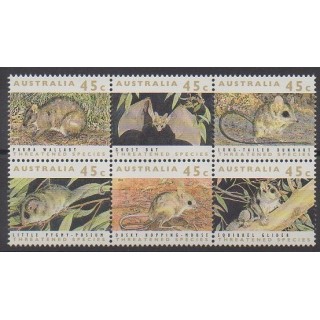 Stamps - Australia - 1992 - Nb 1236/1241 - Mamals