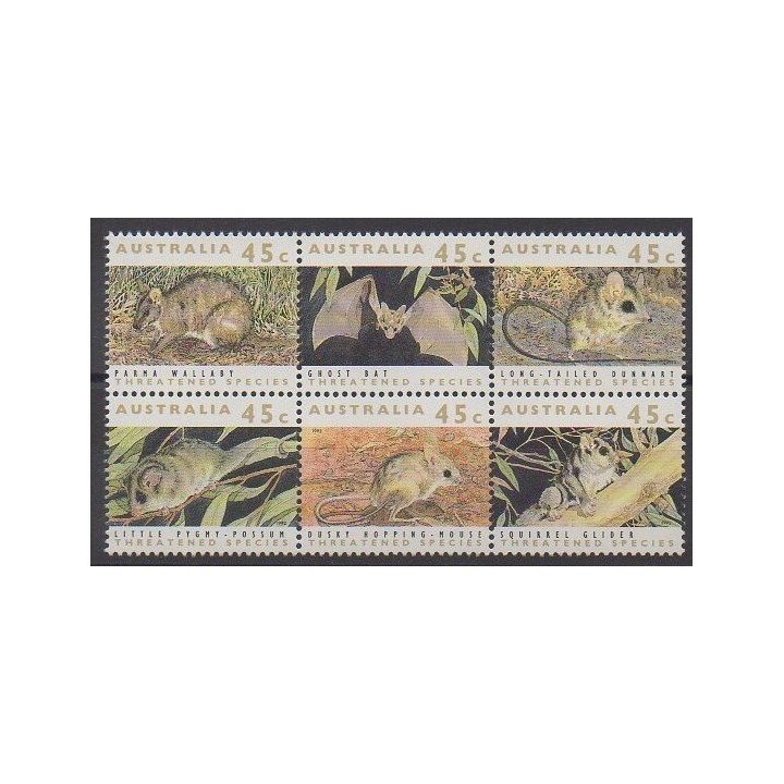 Stamps - Australia - 1992 - Nb 1236/1241 - Mamals