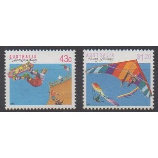 Timbres - Australie - 1990 - No 1181/1182 - Sports divers