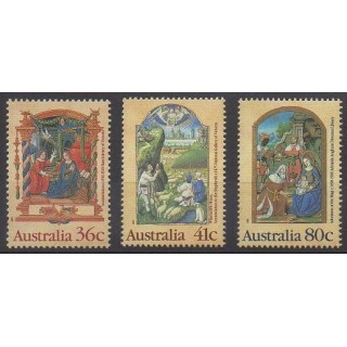Timbres - Australie - 1989 - No 1135/1137 - Noël