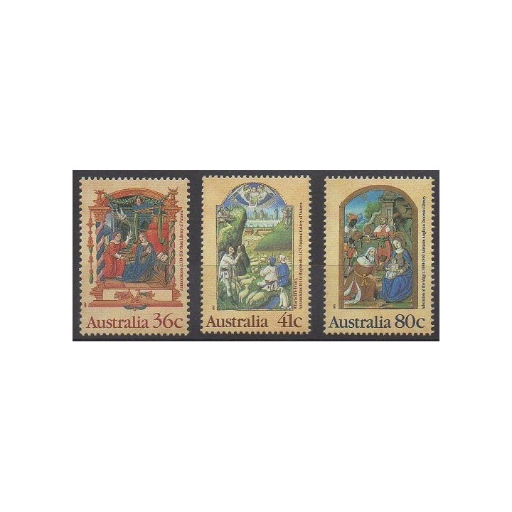 Stamps - Australia - 1989 - Nb 1135/1137 - Christmas